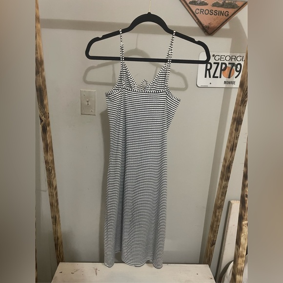 AÉROPOSTALE Prince & Fox Striped Lace Up Tank Dress - Picture 2 of 4